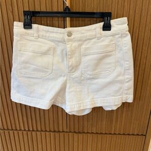 J. Crew Ivory Jean Shorts
